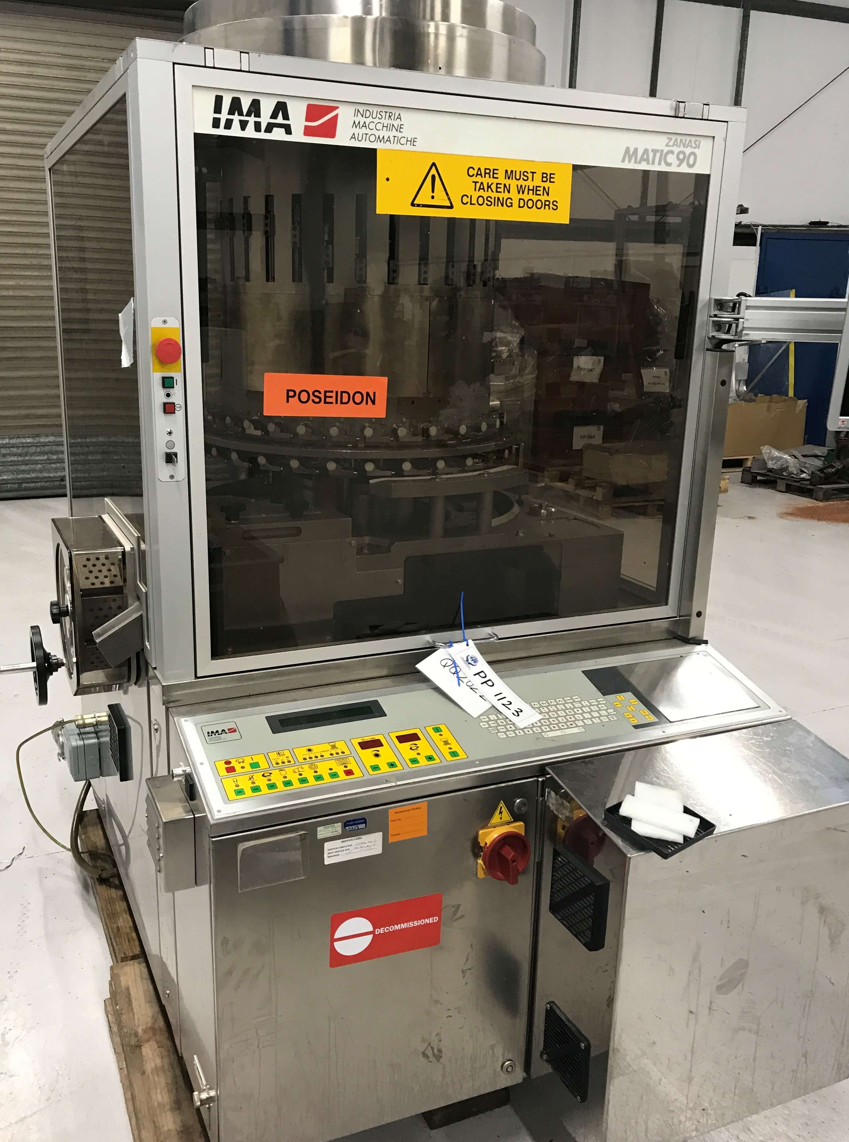 Poseidon Pharmaceutical IMA Matic 90 Capsule Filling Machine